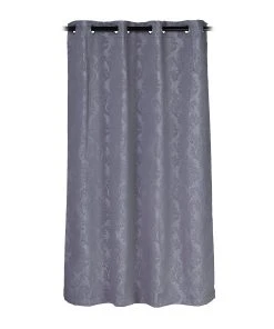 Relaxdays 6 X Vorhang "Barock-Muster" In Grau - (B)135 X (H)175 Cm