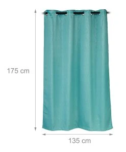 Relaxdays 6 X Vorhang "Muster" In Grün - (B)135 X (H)175 Cm -Relaxdays Verkaufsshop relaxdays 6 x vorhang muster in grun b 135 x h 175 cm 3
