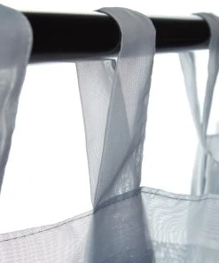 Relaxdays 6x Vorhänge In Silber - (L)245 X (B)140 Cm -Relaxdays Verkaufsshop relaxdays 6x vorhange in silber l 245 x b 140 cm 4