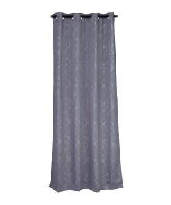 Relaxdays 8 X Vorhang "Barock-Muster" In Grau - (B)135 X (H)245 Cm