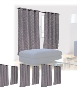 Relaxdays 8 X Vorhang "Muster" In Grau/ Silber - (B)135 X (H)175 Cm 15 Relaxdays 8 X Vorhang "Muster" In Grau/ Silber - (B)135 X (H)175 Cm -Relaxdays Verkaufsshop relaxdays 8 x vorhang muster in grau silber b 135 x h 175 cm 7