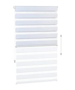 Relaxdays Doppelrollo Klemmfix In Weiß - (B)81 X (H)156cm -Relaxdays Verkaufsshop relaxdays doppelrollo klemmfix in weiss b 81 x h 156cm 3