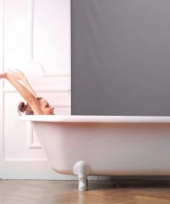 Relaxdays Duschrollo In Grau - (B)140 X (H)240 Cm -Relaxdays Verkaufsshop relaxdays duschrollo in grau b 140 x h 240 cm 2