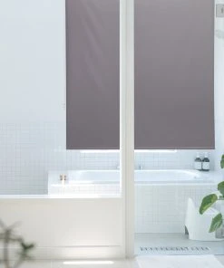 Relaxdays Duschrollo In Grau - (B)140 X (H)240 Cm -Relaxdays Verkaufsshop relaxdays duschrollo in grau b 140 x h 240 cm 4