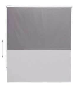 Relaxdays Duschrollo In Grau - (B)140 X (H)240 Cm -Relaxdays Verkaufsshop relaxdays duschrollo in grau b 140 x h 240 cm 5