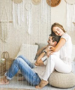 Relaxdays Fadenvorhang "Glitzer" In Silber - 90 X 245 Cm -Relaxdays Verkaufsshop relaxdays fadenvorhang glitzer in silber 90 x 245 cm 2