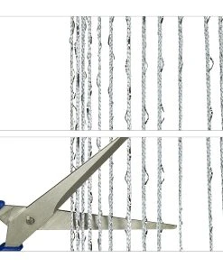 Relaxdays Fadenvorhang "Glitzer" In Silber - 90 X 245 Cm -Relaxdays Verkaufsshop relaxdays fadenvorhang glitzer in silber 90 x 245 cm 5