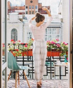 Relaxdays Fadenvorhang "Glitzer" In Weiß - 145 X 245 Cm -Relaxdays Verkaufsshop relaxdays fadenvorhang glitzer in weiss 145 x 245 cm 2