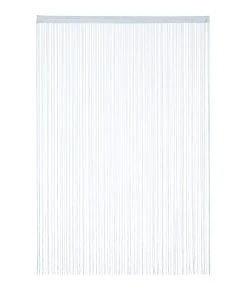 Relaxdays Fadenvorhang In Silber - (L)245 X (B)145 Cm