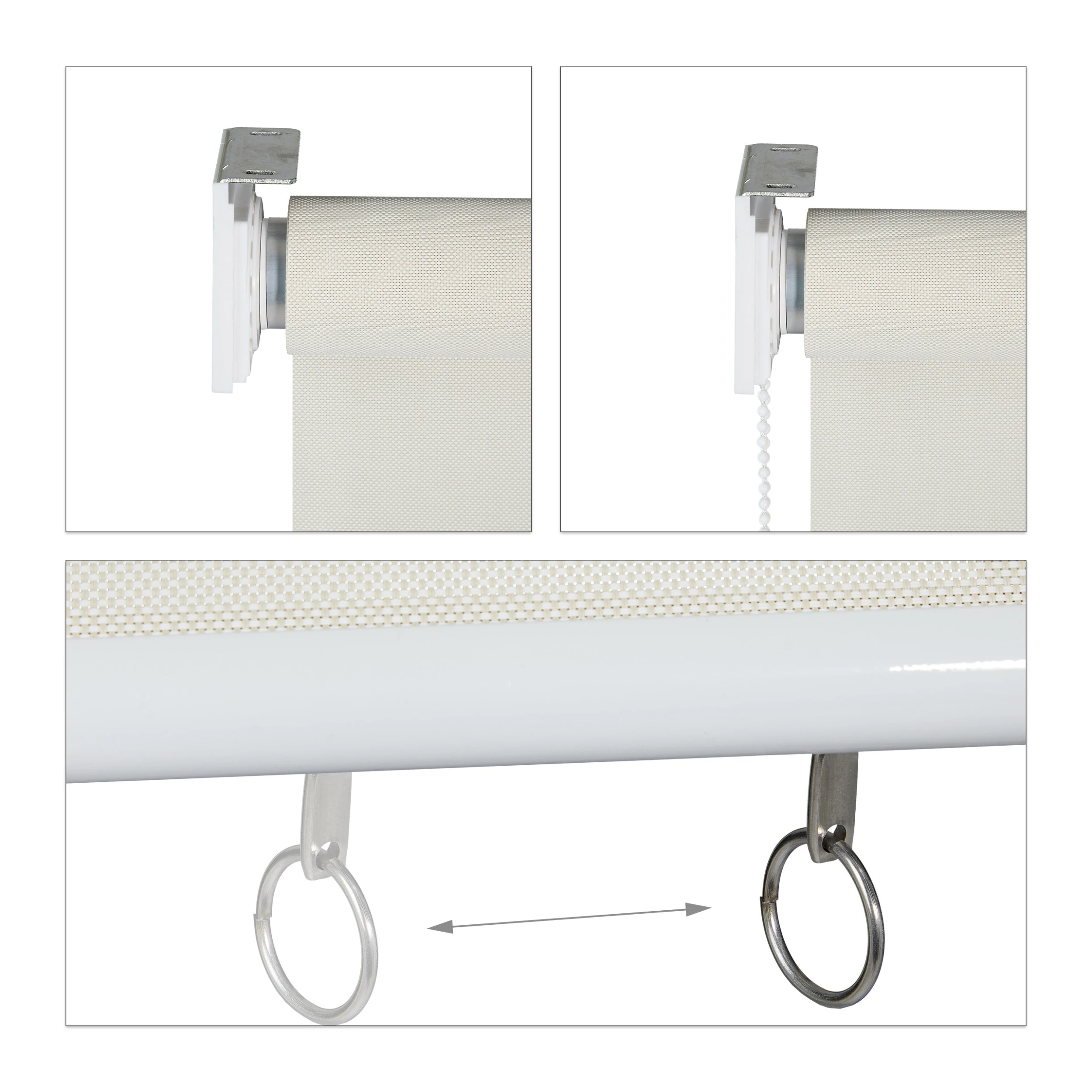 Relaxdays Senkrechtmarkise In Beige - (B)100 X (H)240 Cm 7 Relaxdays Senkrechtmarkise In Beige - (B)100 X (H)240 Cm – Bild 7