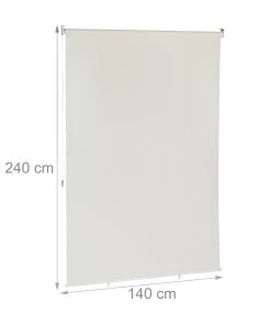 Relaxdays Senkrechtmarkise In Beige - (B)140 X (H)240 Cm -Relaxdays Verkaufsshop relaxdays senkrechtmarkise in beige b 140 x h 240 cm 3