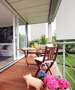 Relaxdays Senkrechtmarkise In Beige - (B)140 X (H)240 Cm -Relaxdays Verkaufsshop relaxdays senkrechtmarkise in beige b 140 x h 240 cm 4