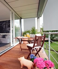 Relaxdays Senkrechtmarkise In Grau - (B)100 X (H)140 Cm -Relaxdays Verkaufsshop relaxdays senkrechtmarkise in grau b 100 x h 140 cm 4