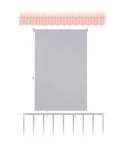 Relaxdays Senkrechtmarkise In Grau - (B)100 X (H)140 Cm -Relaxdays Verkaufsshop relaxdays senkrechtmarkise in grau b 100 x h 140 cm 7