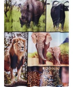 RIDDER Duschvorhang Textil Africa Multicolor 180x200 Cm