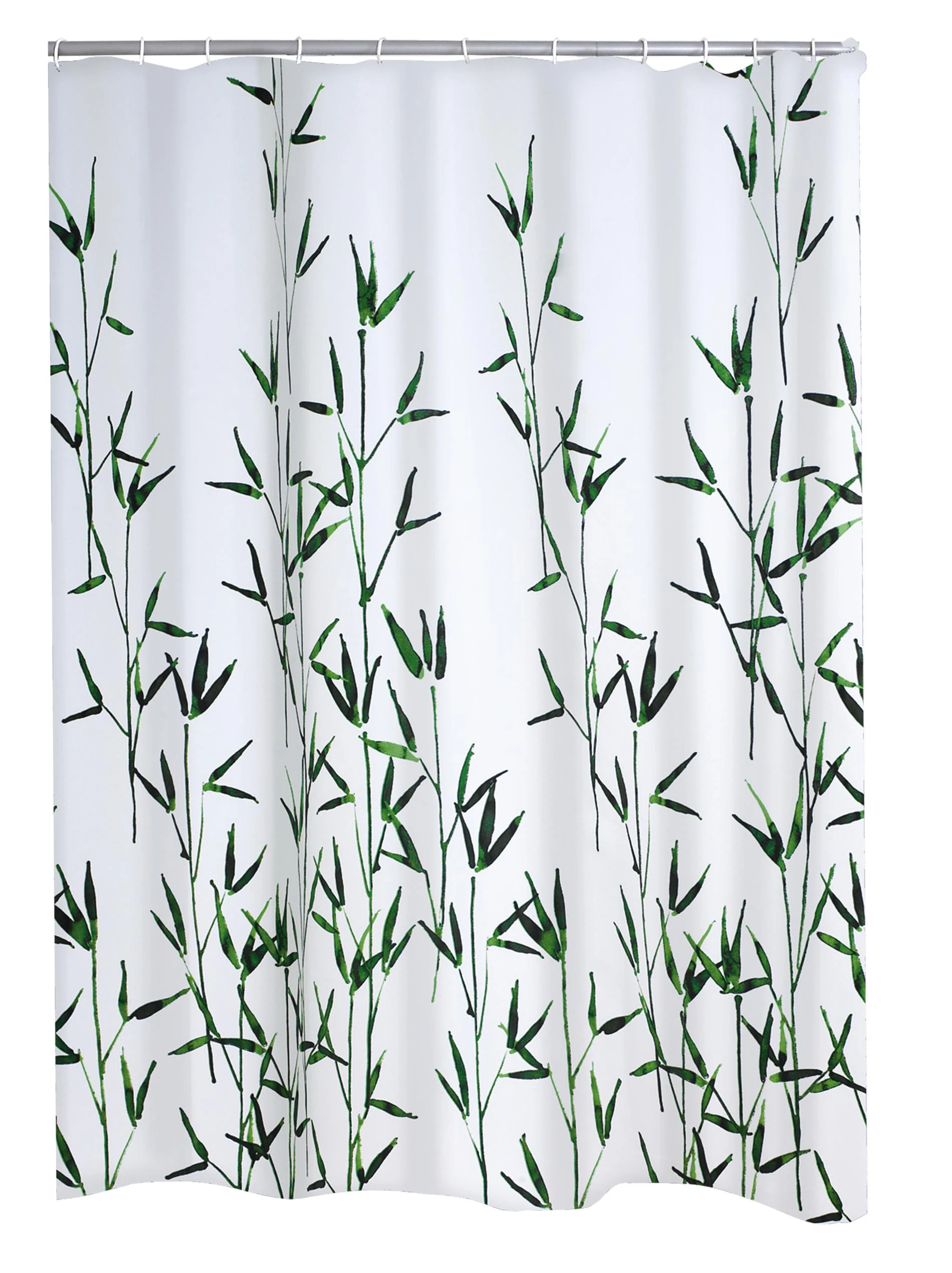 RIDDER Duschvorhang Textil Bambus Inkl. Ringe Grün 180x200 Cm 1 RIDDER Duschvorhang Textil Bambus Inkl. Ringe Grün 180x200 Cm