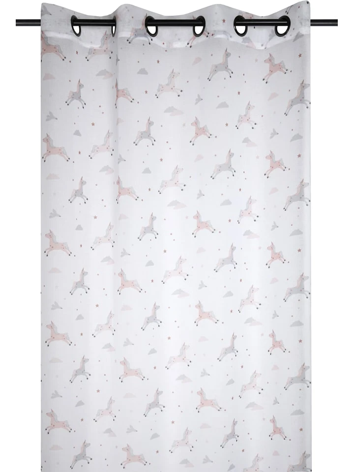 STOF France Ösengardine "Cyrielle" In Weiß - (L)260 X (B)140 Cm 2 STOF France Ösengardine "Cyrielle" In Weiß - (L)260 X (B)140 Cm – Bild 2