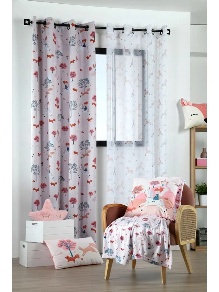 STOF France Ösengardine "Cyrielle" In Weiß - (L)260 X (B)140 Cm 3 STOF France Ösengardine "Cyrielle" In Weiß - (L)260 X (B)140 Cm – Bild 3