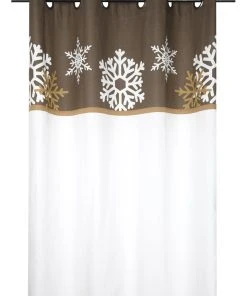 STOF France Ösengardine "Estrella" In Weiß/ Hellbraun - (L)260 X (B)140 Cm -Relaxdays Verkaufsshop stof france osengardine estrella in weiss hellbraun l 260 x b 140 cm 3