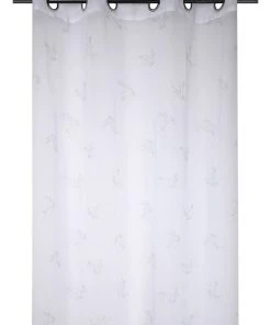 STOF France Ösengardine "Lumineux" In Weiß - (L)260 X (B)140 Cm -Relaxdays Verkaufsshop stof france osengardine lumineux in weiss l 260 x b 140 cm 3