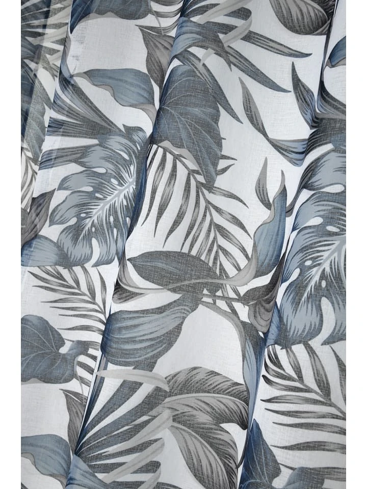 STOF France Ösengardine "Paraiso" In Grau - (L)260 X (B)140 Cm 1 STOF France Ösengardine "Paraiso" In Grau - (L)260 X (B)140 Cm