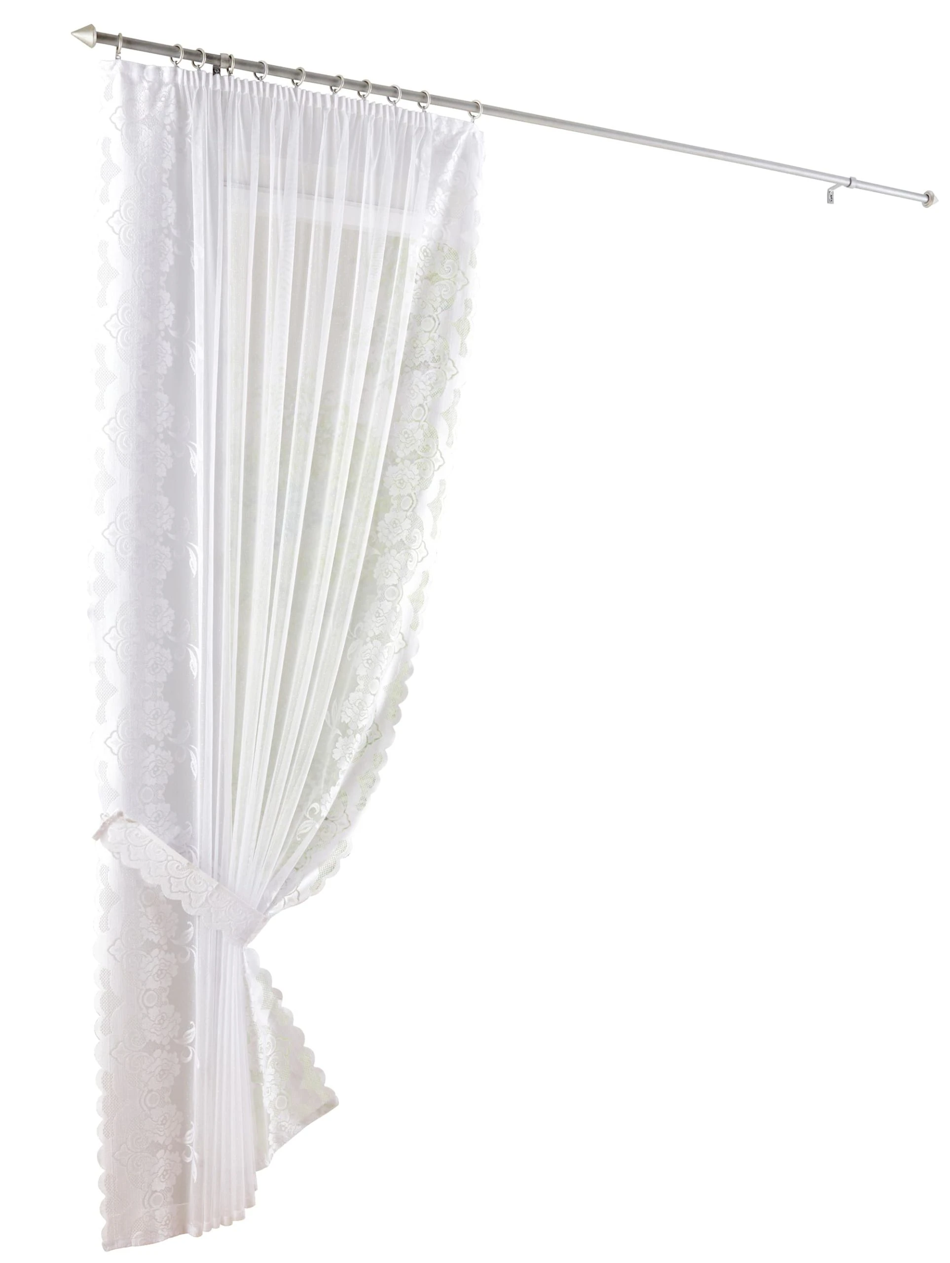 Webschatz Gardine 'Maira' In Weiß 1 Webschatz Gardine 'Maira' In Weiß