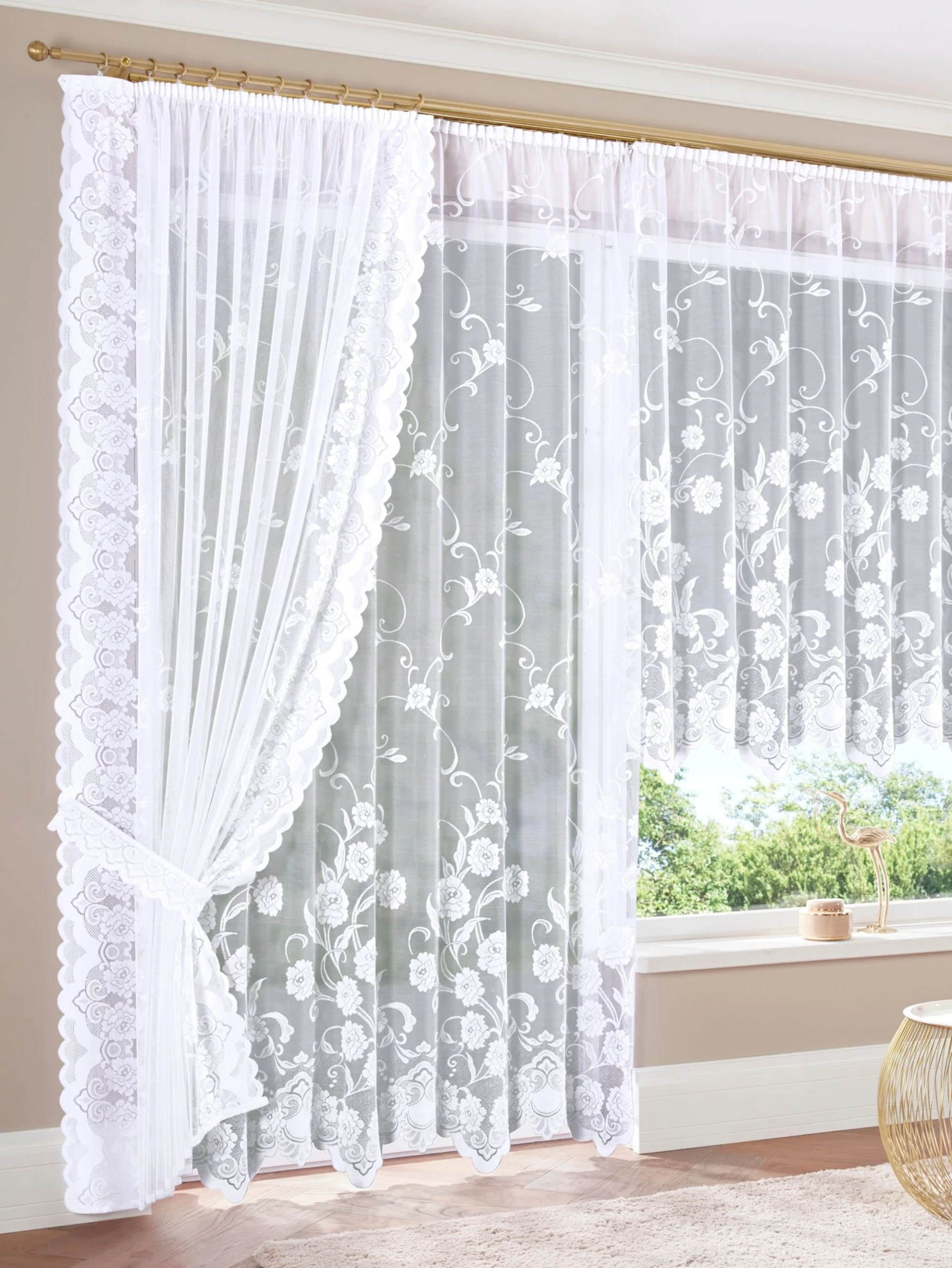 Webschatz Gardine 'Maira' In Weiß 2 Webschatz Gardine 'Maira' In Weiß – Bild 2